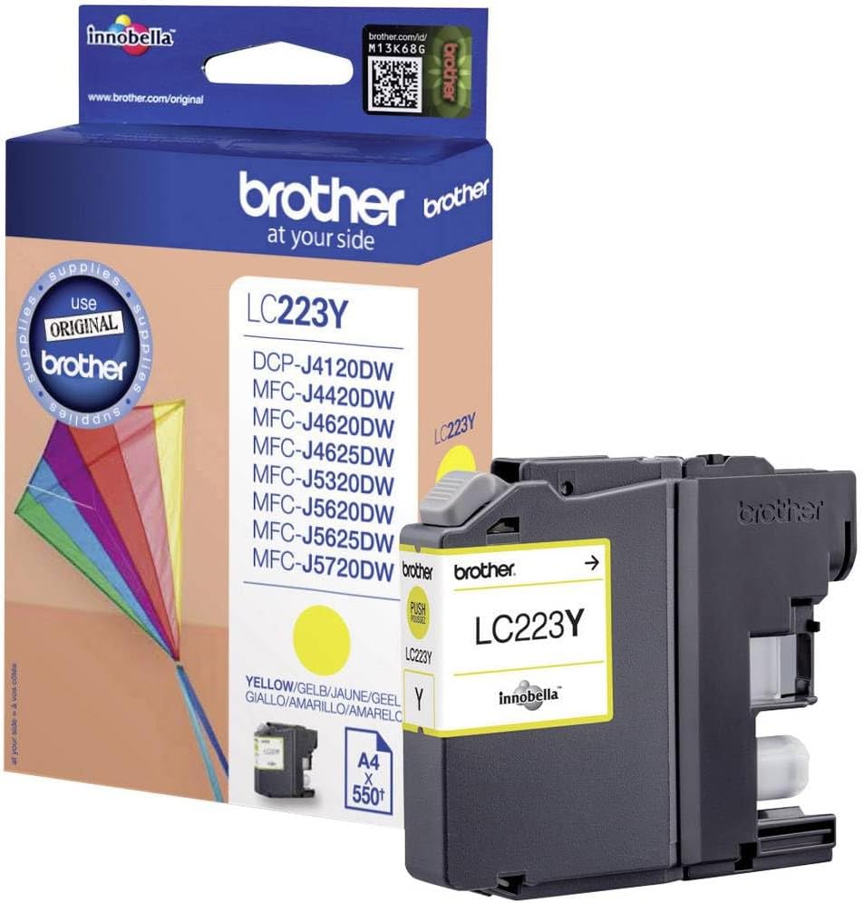 Brother LC-223Y Inkjet Cartridge, Yellow