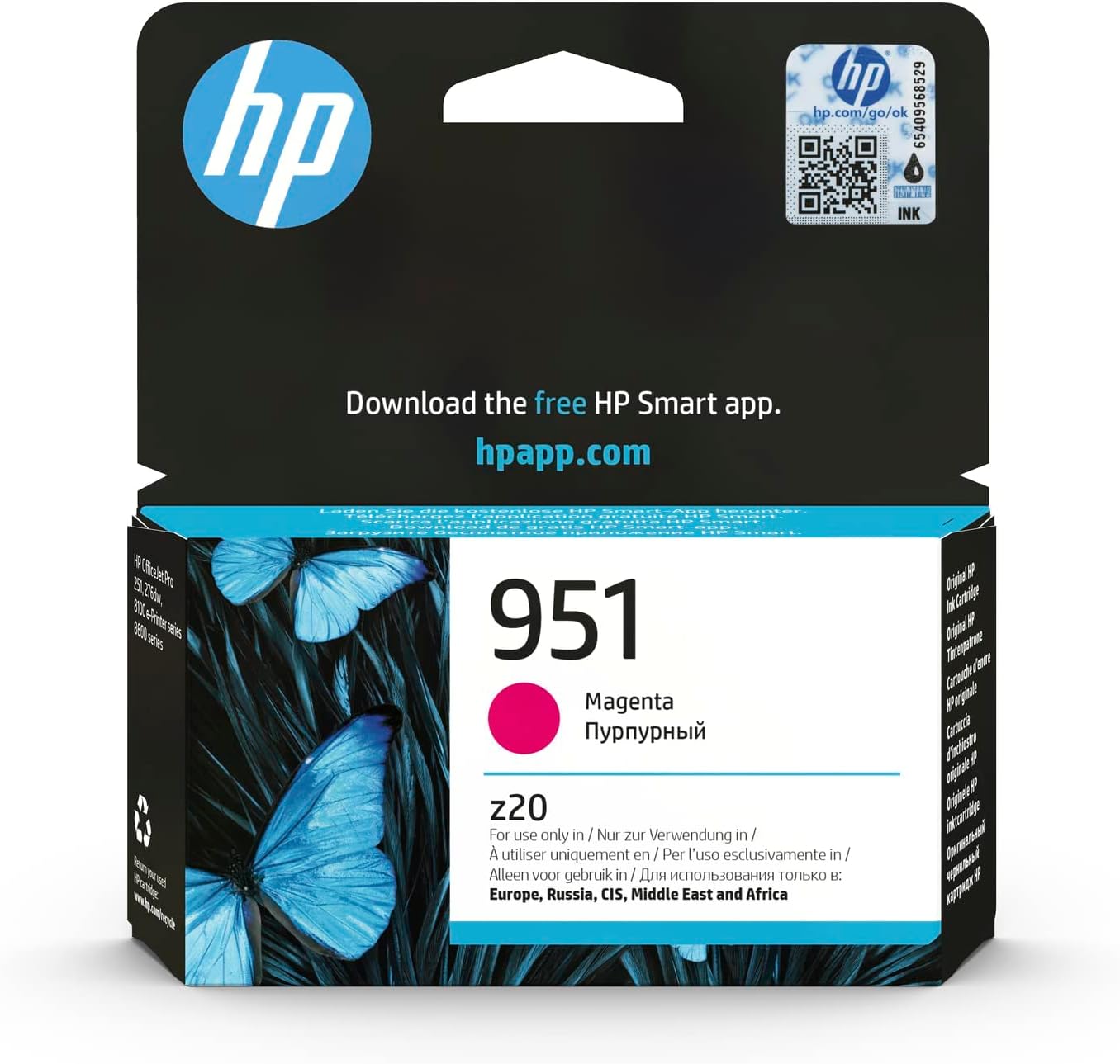 HP CN051AE 951 Original Ink Cartridge, Magenta, Single Pack, Standard