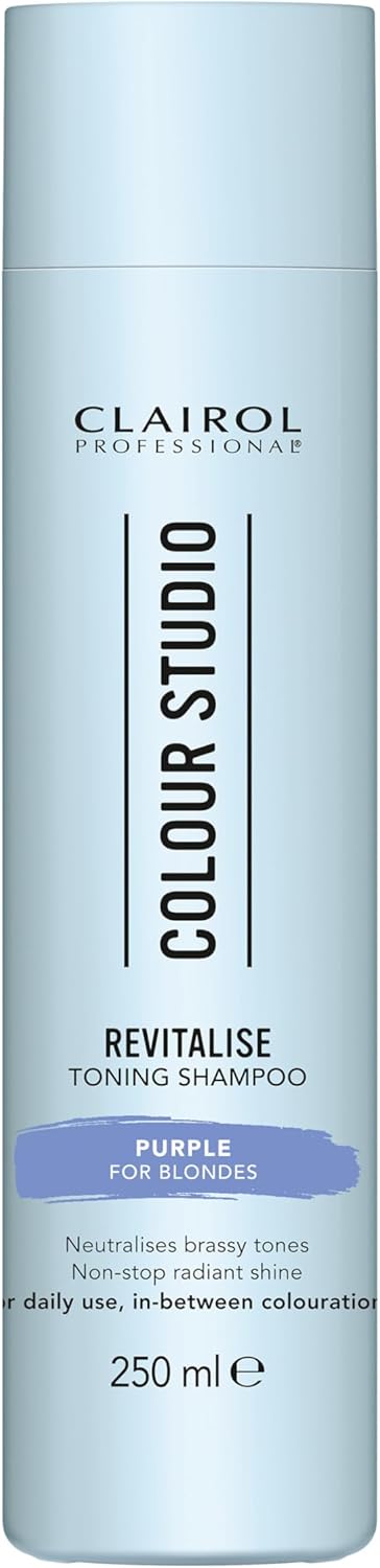 Clairol Professional Colour Studio Purple Toning Shampoo for Blonde Coloured Hair 250ML