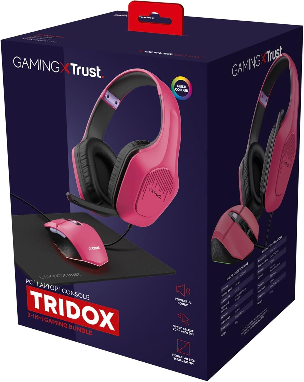 Trust Gaming GXT 790P Tridox 3-in-1 Gaming PC Bundle