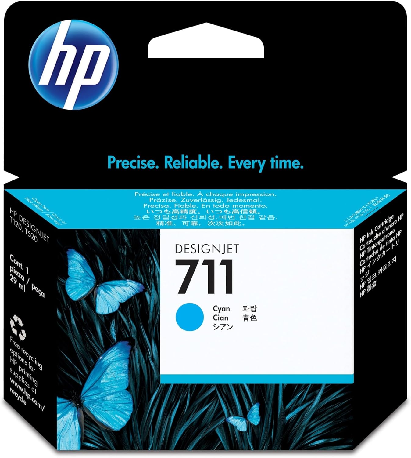 HP CZ130A 711 29ml Ink Cartridge CYAN