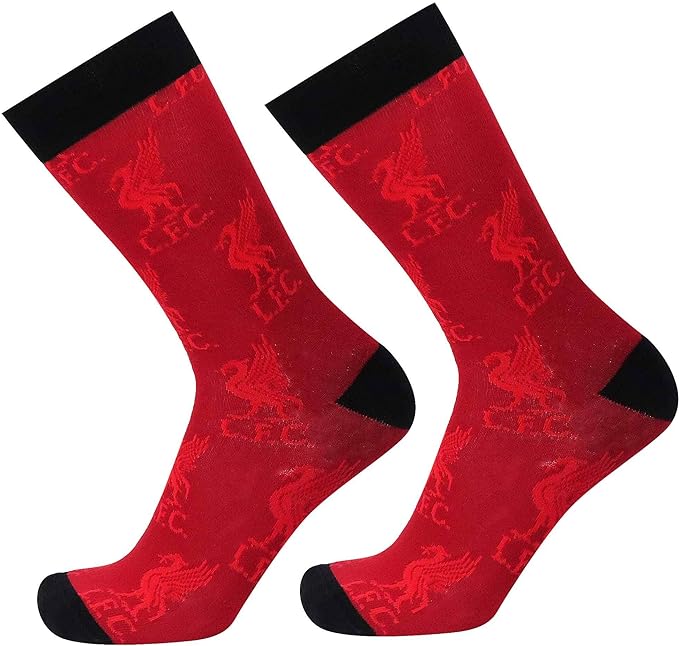 Liverpool FC Mens Crest Socks Adults Size 8-11