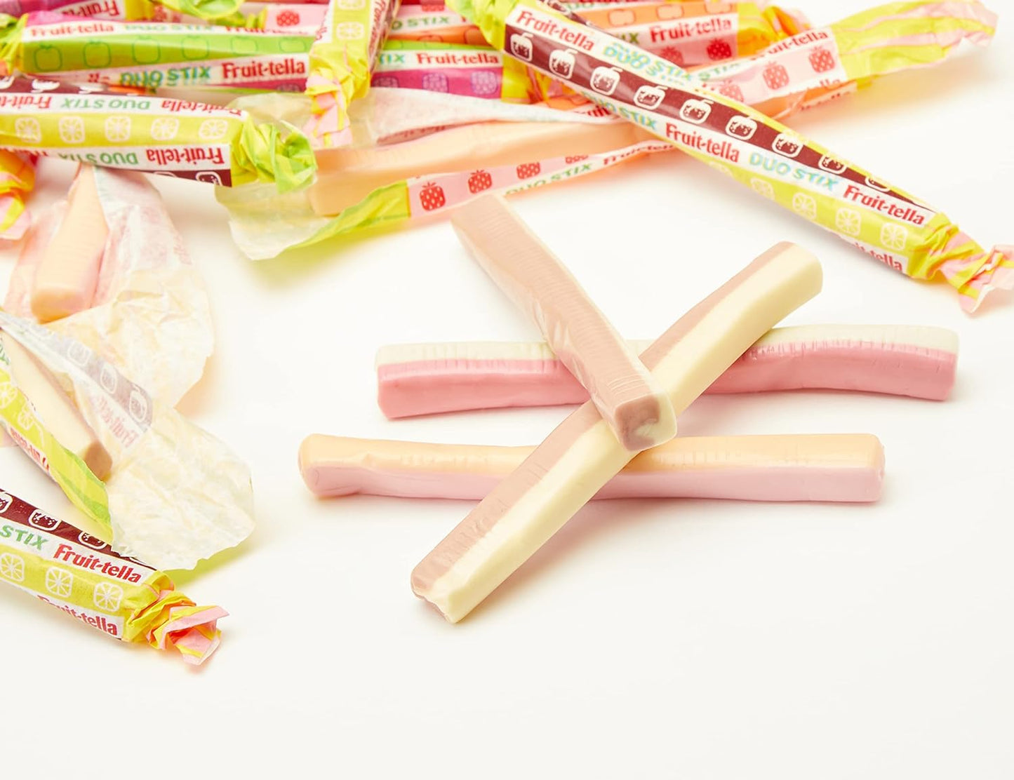 Fruittella Duo-Stix Chewy Sweets, Fruit Juice, 160g