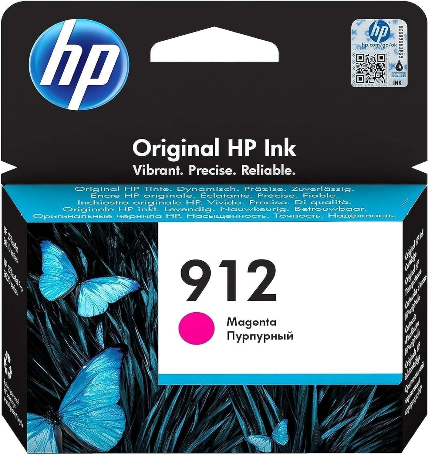 HP 912 Original Ink Cartridge, Magenta, Single Pack
