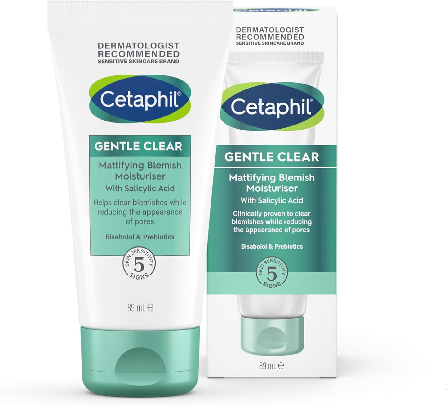 Cetaphil Gentle Clear Mattifying Blemish Face Moisturiser 89ML