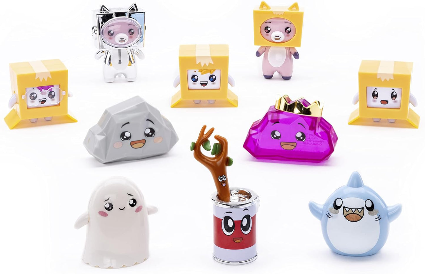 LankyBox Mystery Figure - 6 Pack. The Biggest Fans, 6 Of 10 Possible Figures Including Foxy, Rocky, And Ultra-Rare Canny