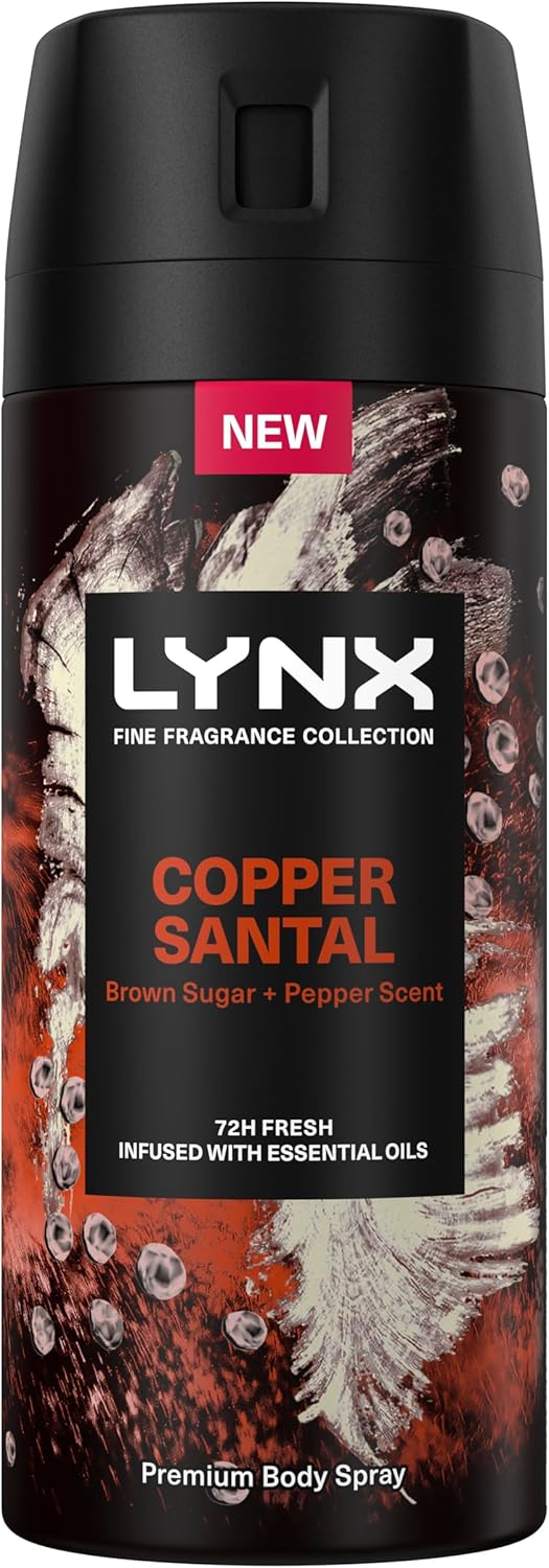 Lynx Fine Fragrance Collection Copper Santal Deodorant Bodyspray 150 ml