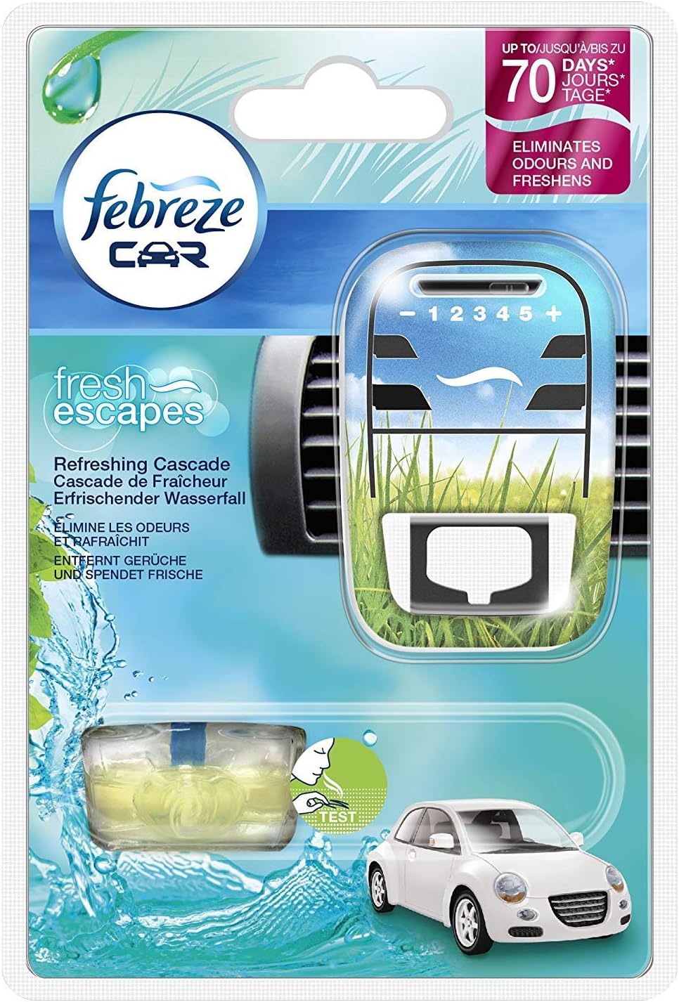 Febreze Car Air Freshener Starter Kit Aqua Cascade