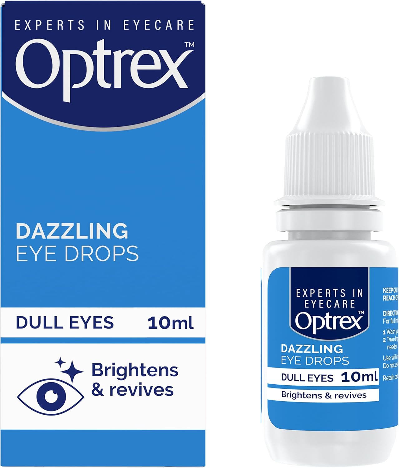 Optrex Dazzling Eye Drops, Brightens & revives, Dull Eyes, 10ml