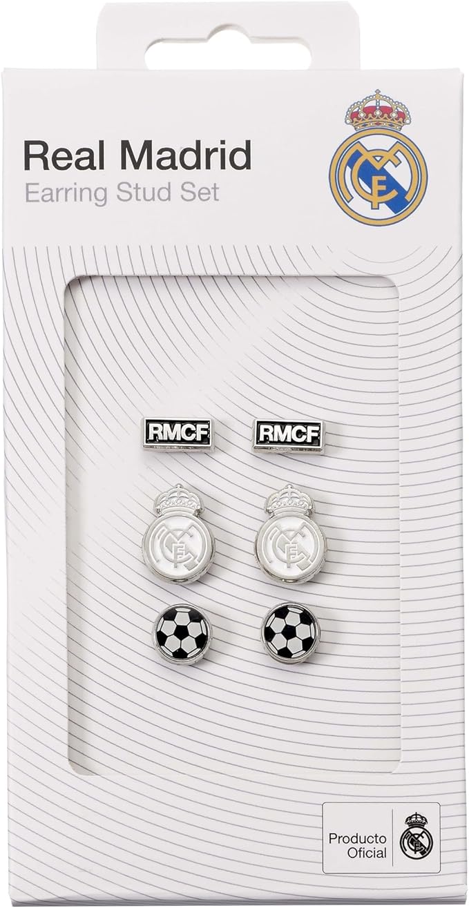 Real Madrid Set of 3 Stud Earrings