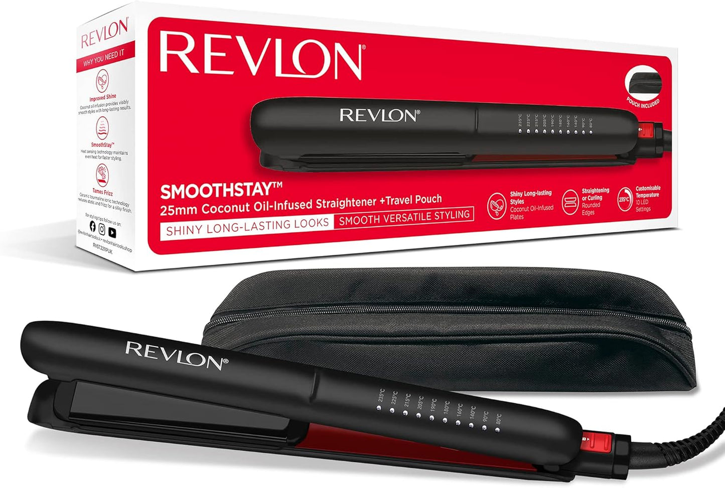 Revlon Smoothstay Coconut Oil-Infused Hair Straightener
