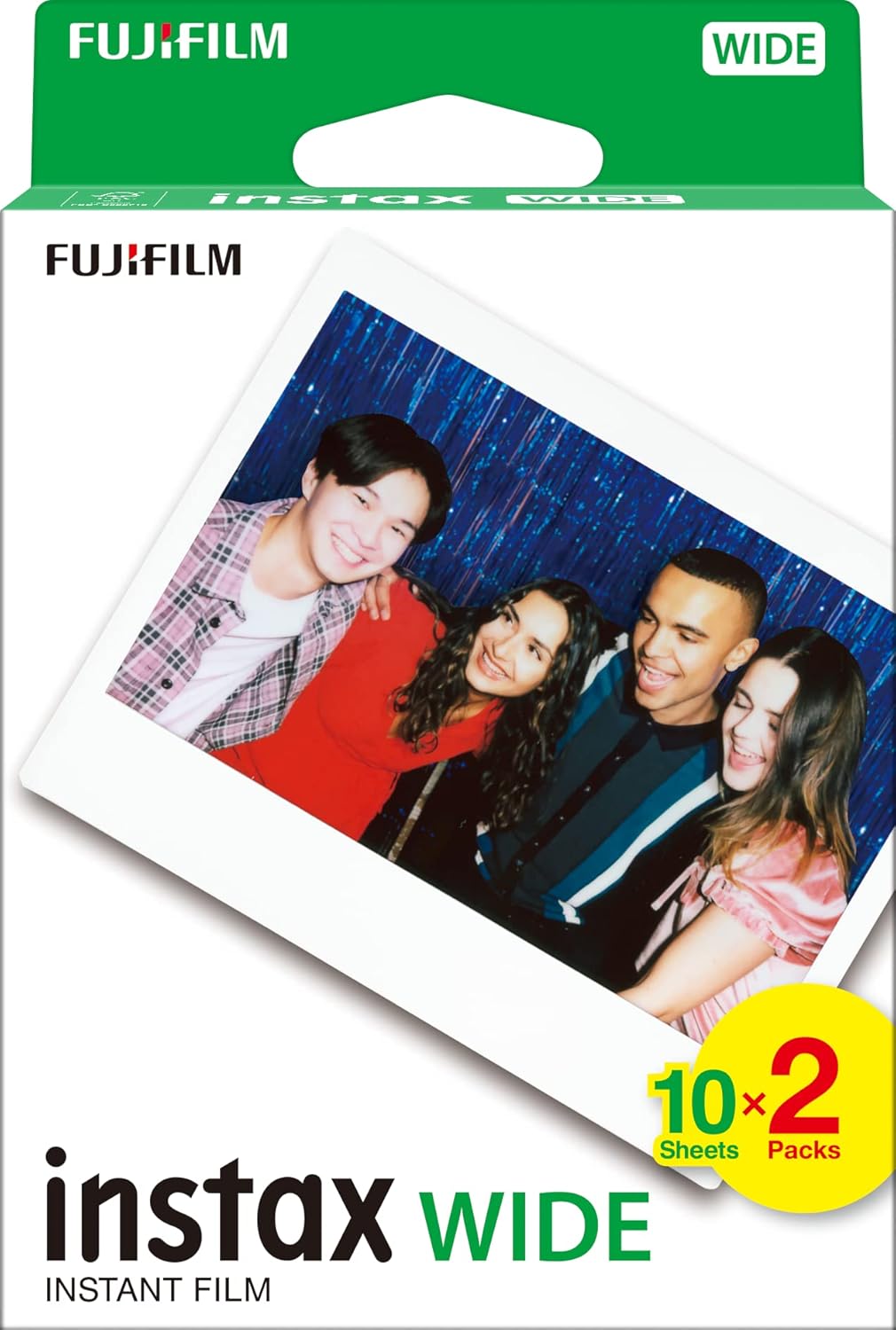 INSTAX WIDE ISO 800 instant film 2 X 10 shot pack