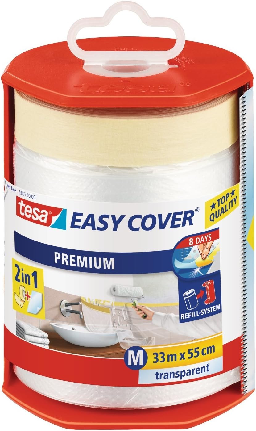 Tesa Easy 2 IN 1 Cover Premium Masking Film for Painting Work