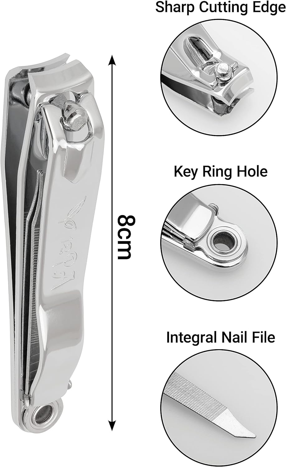 Nail Clippers - Toenail Clippers - Nail Cutter - Nail Clippers for Women - Toe Nail Clippers - Nail Clipper - Toe Nail Clipper Heavy Duty Stainless Steel- 1pc