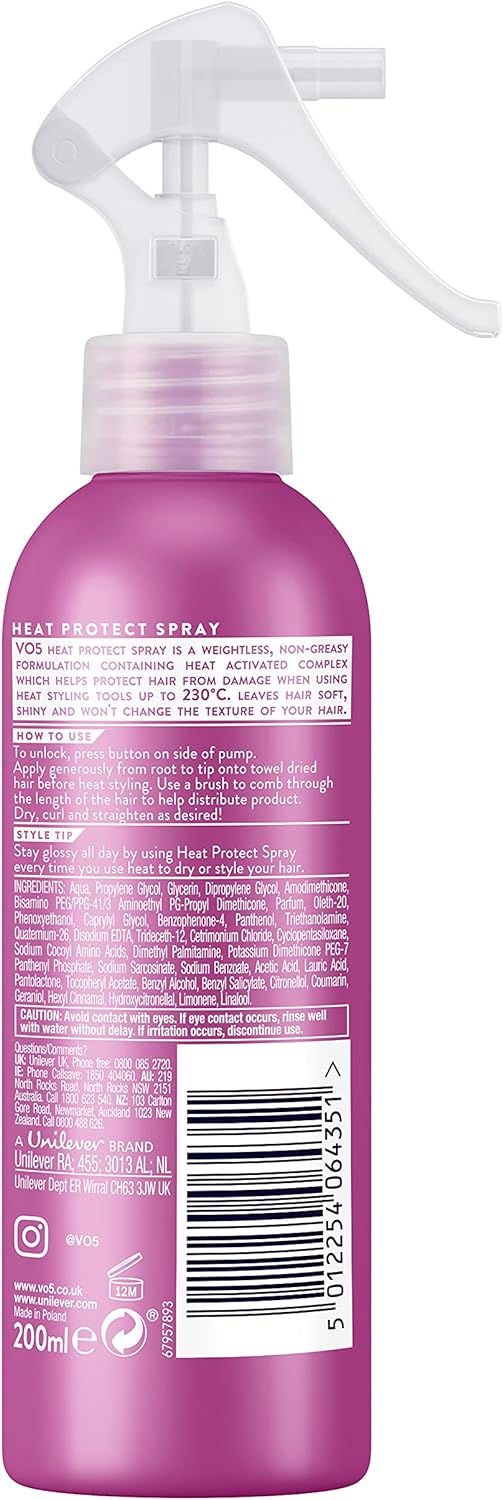 VO5 Heat Protect Styling Spray 200ml