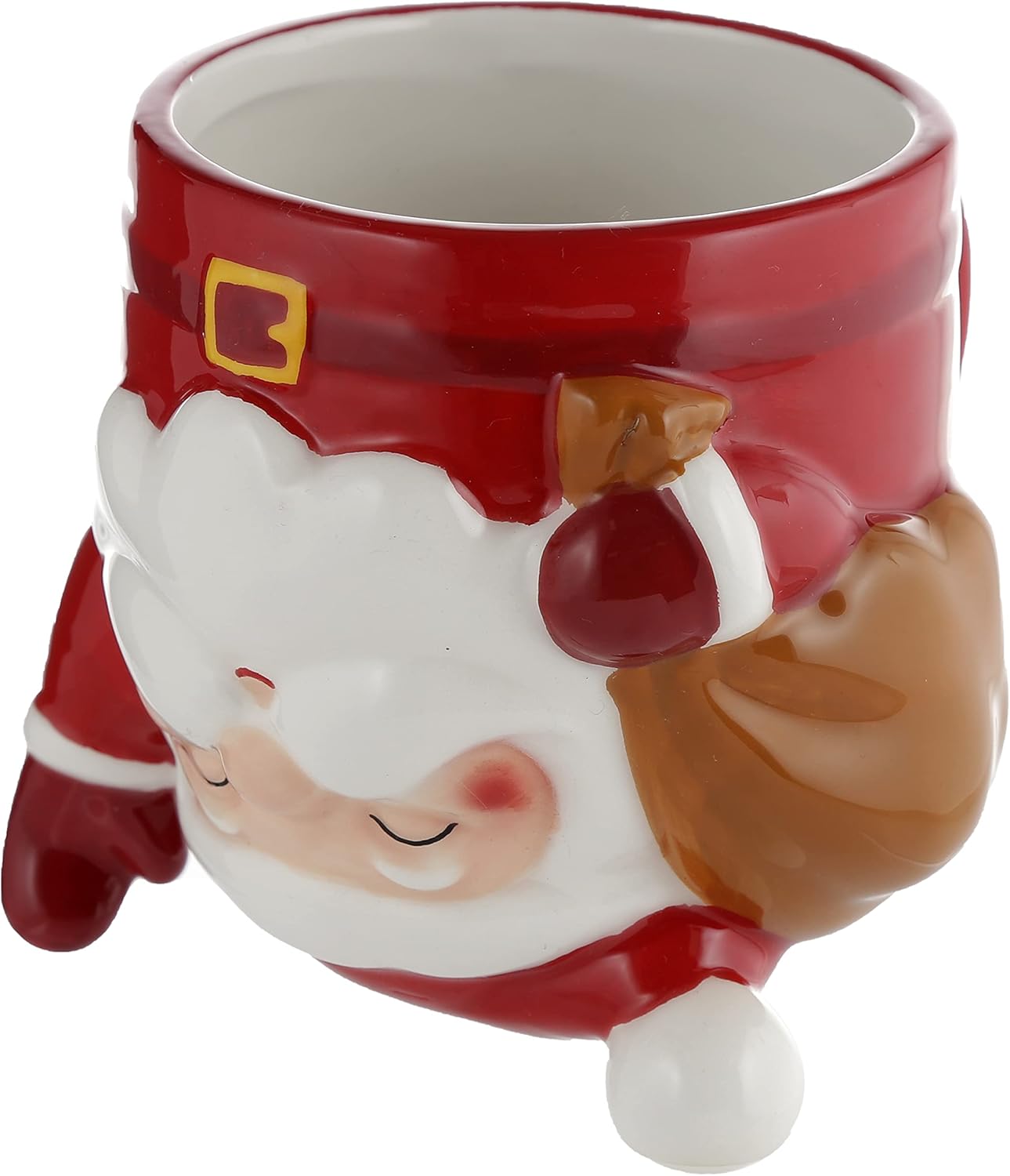 Santa 500ML Upside Down Ceramic Shaped Mug