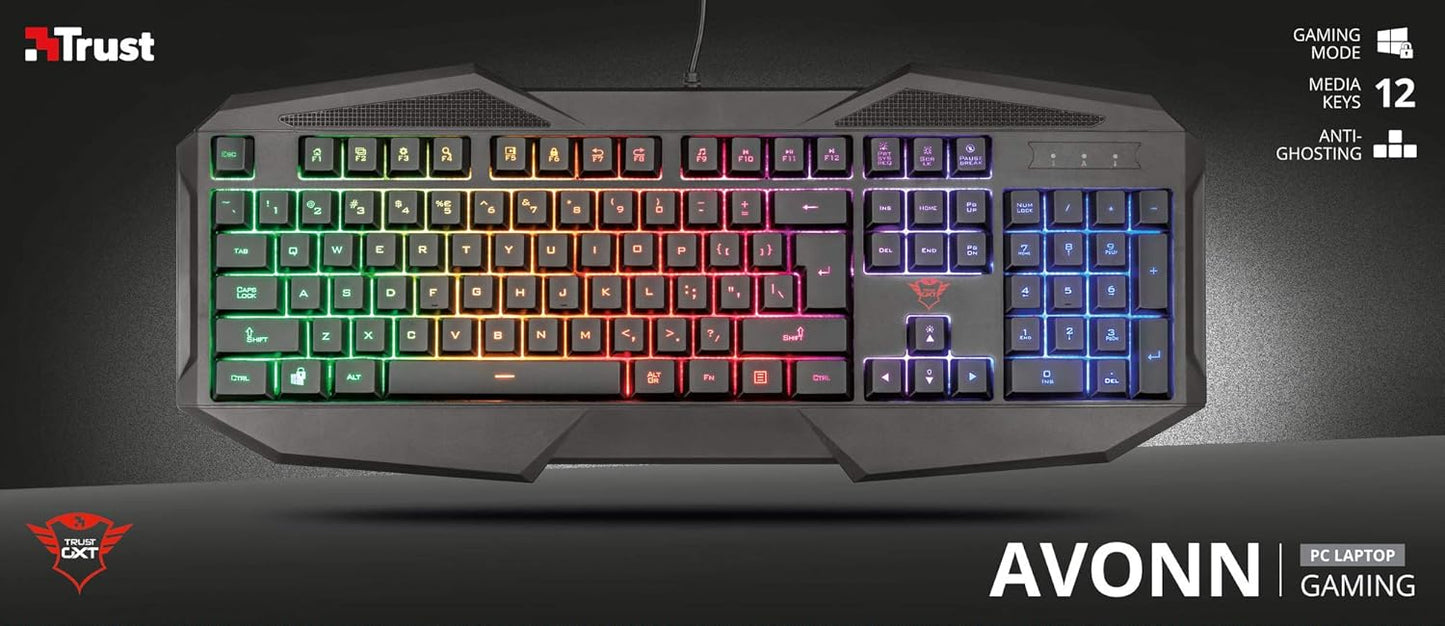 Trust Gaming GXT 830-RW Avonn Gaming Keyboard