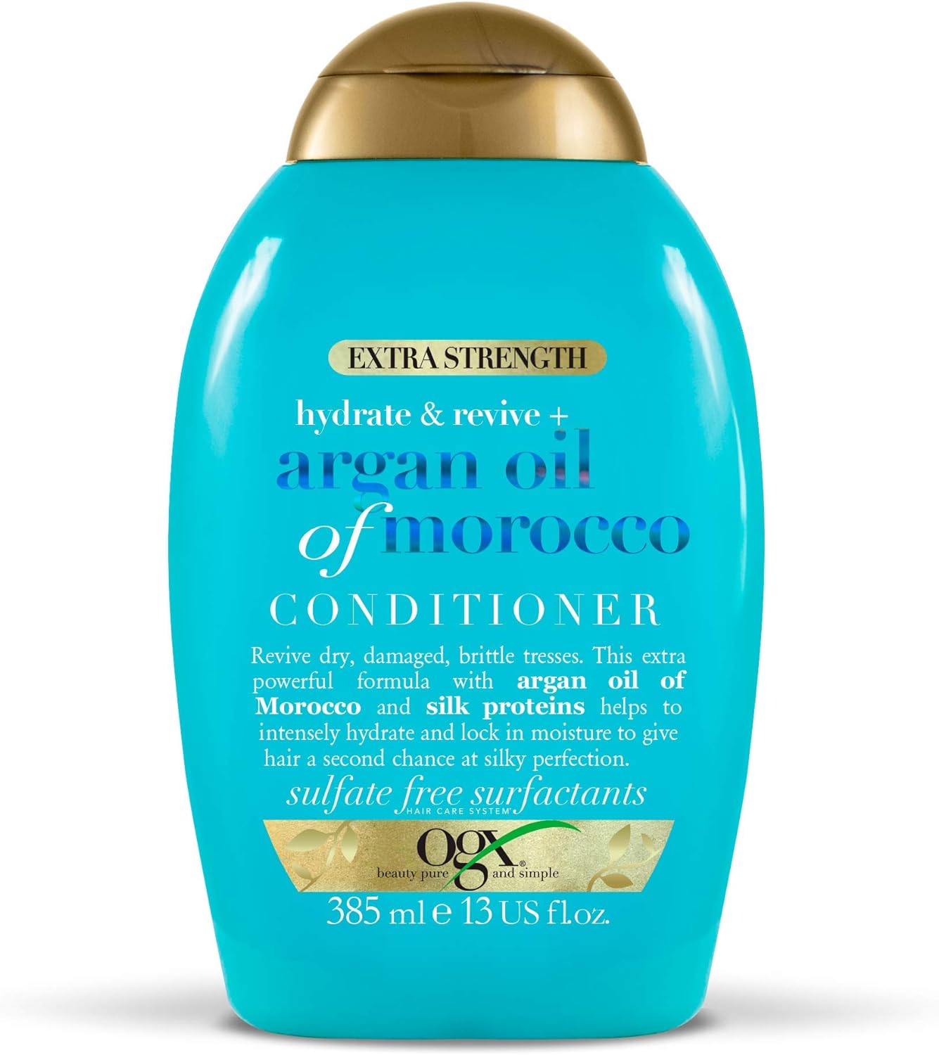 OGX Argan Oil of Morocco Conditioner for Dry Damaged Hair, Extra Strength, 385 ml