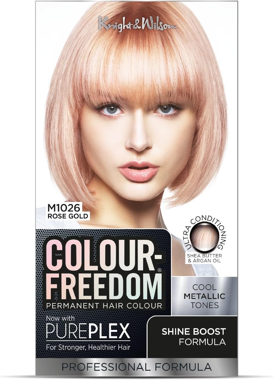Colour Freedom Metallic Rose Gold Permanent Hair Dye
