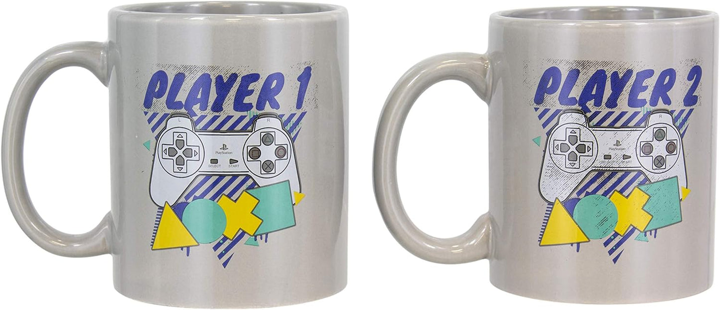 Playstation One & Player Two Mug Set
