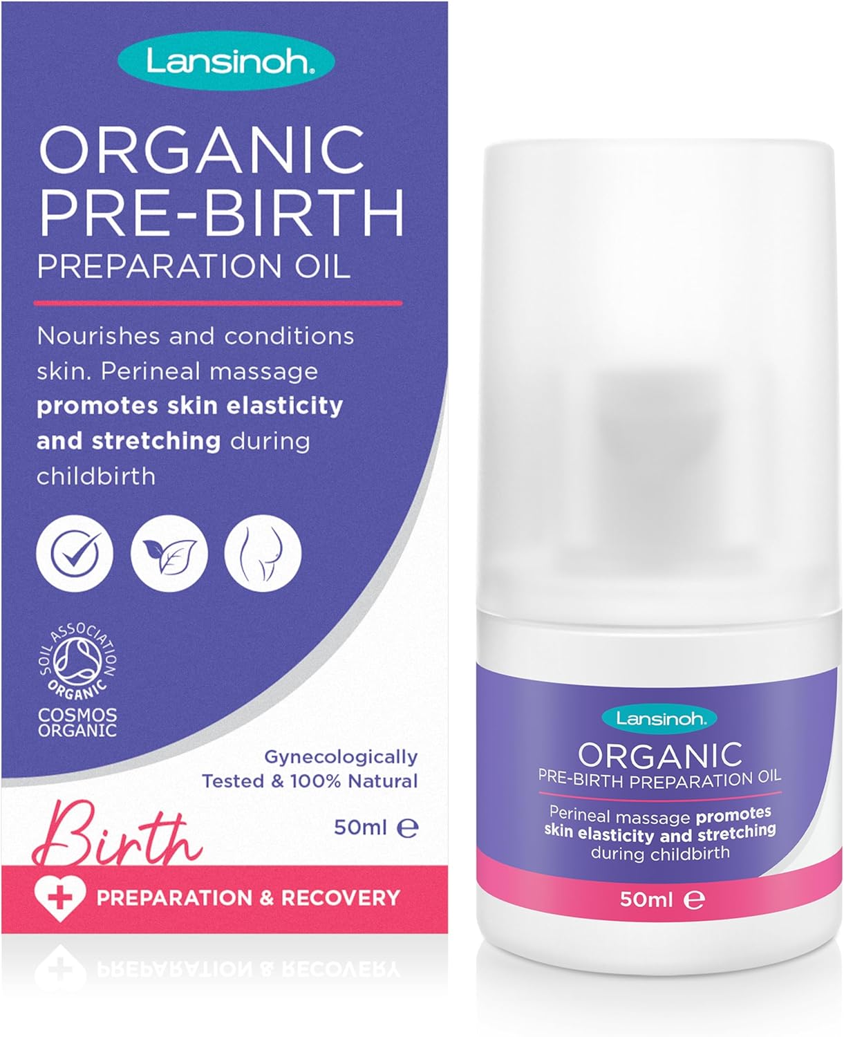 Lansinoh Organic Pre-Birth Preparation Oil - 50ml