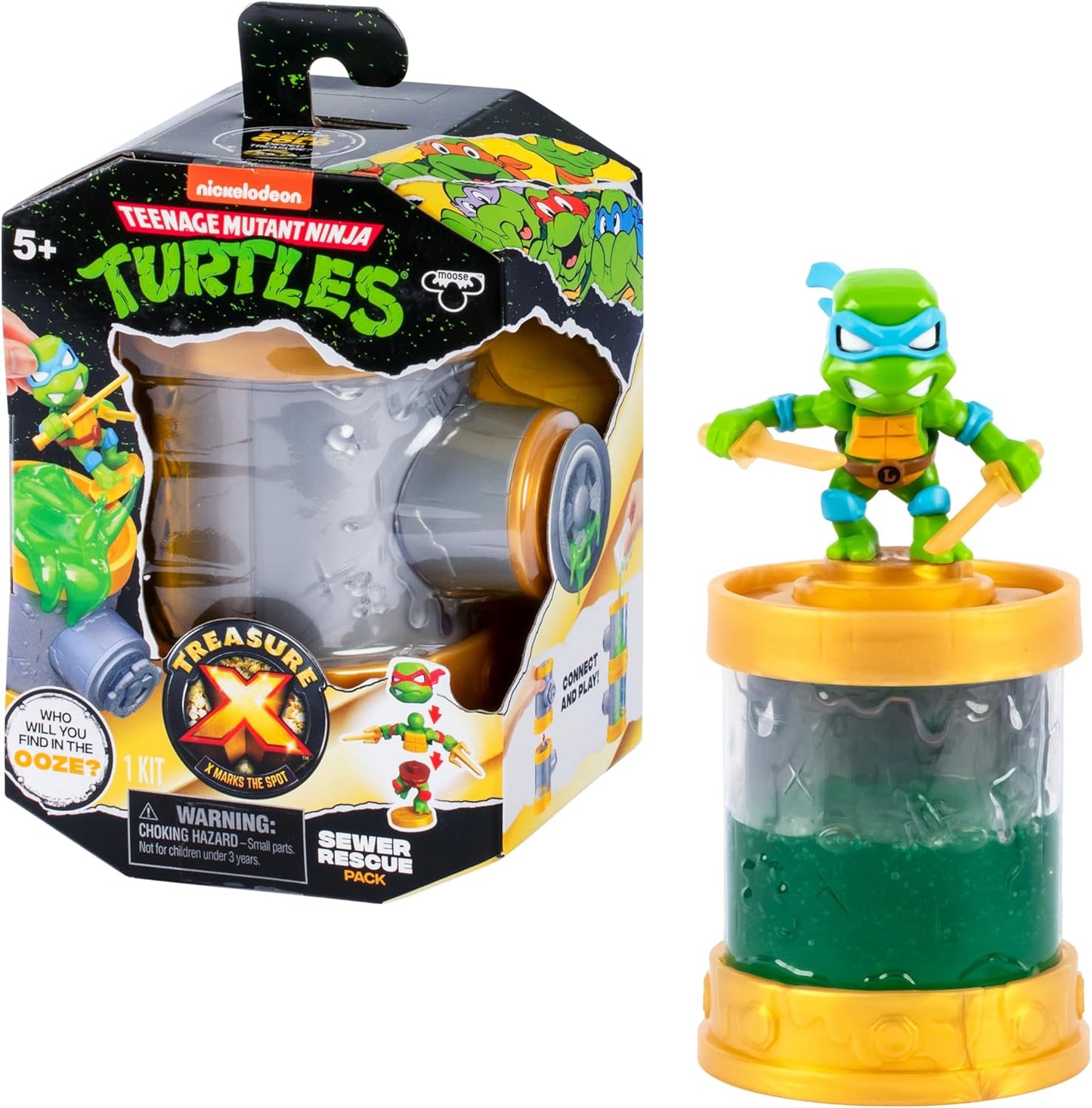 Treasure X Teenage Mutant Ninja Turtles Sewer Rescue Pack 10 Levels of Adventure 7 TMNT Character Figures