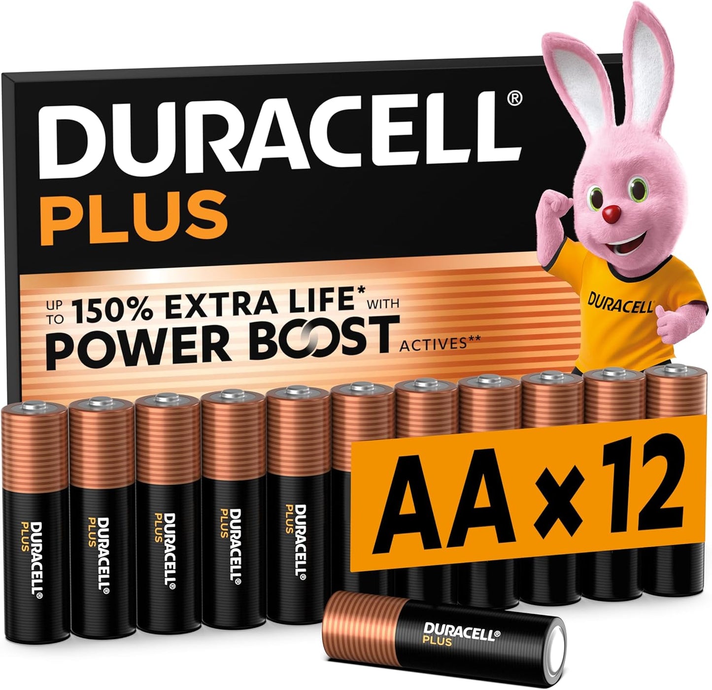 Duracell Plus AA Batteries (12 Pack)