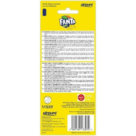 Fanta Lemon Car Hanging Air Freshener
