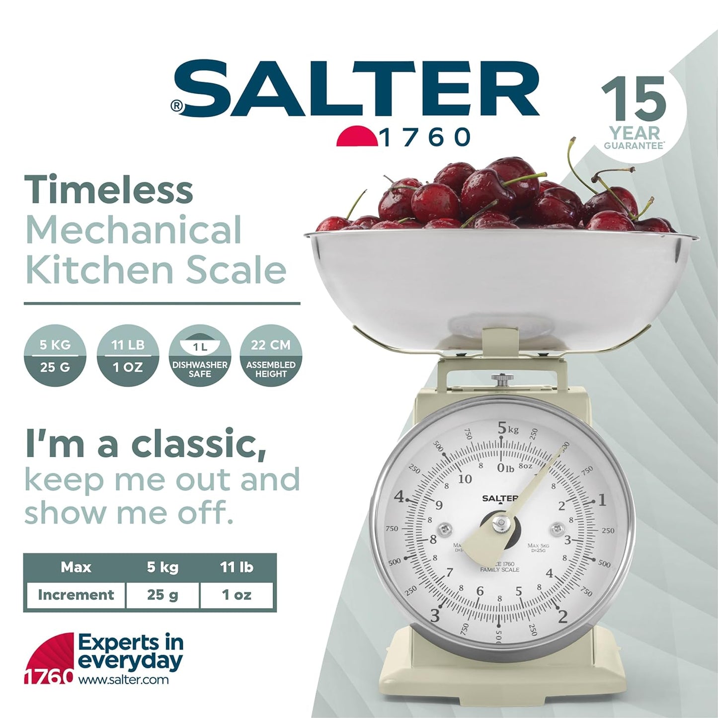 Salter Timeless Mechanical Kitchen Scale