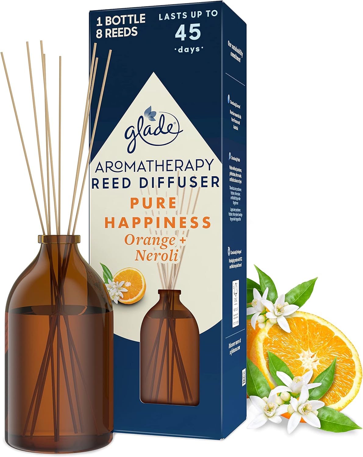 Glade Aromatherapy Reed Diffuser Orange & Neroli