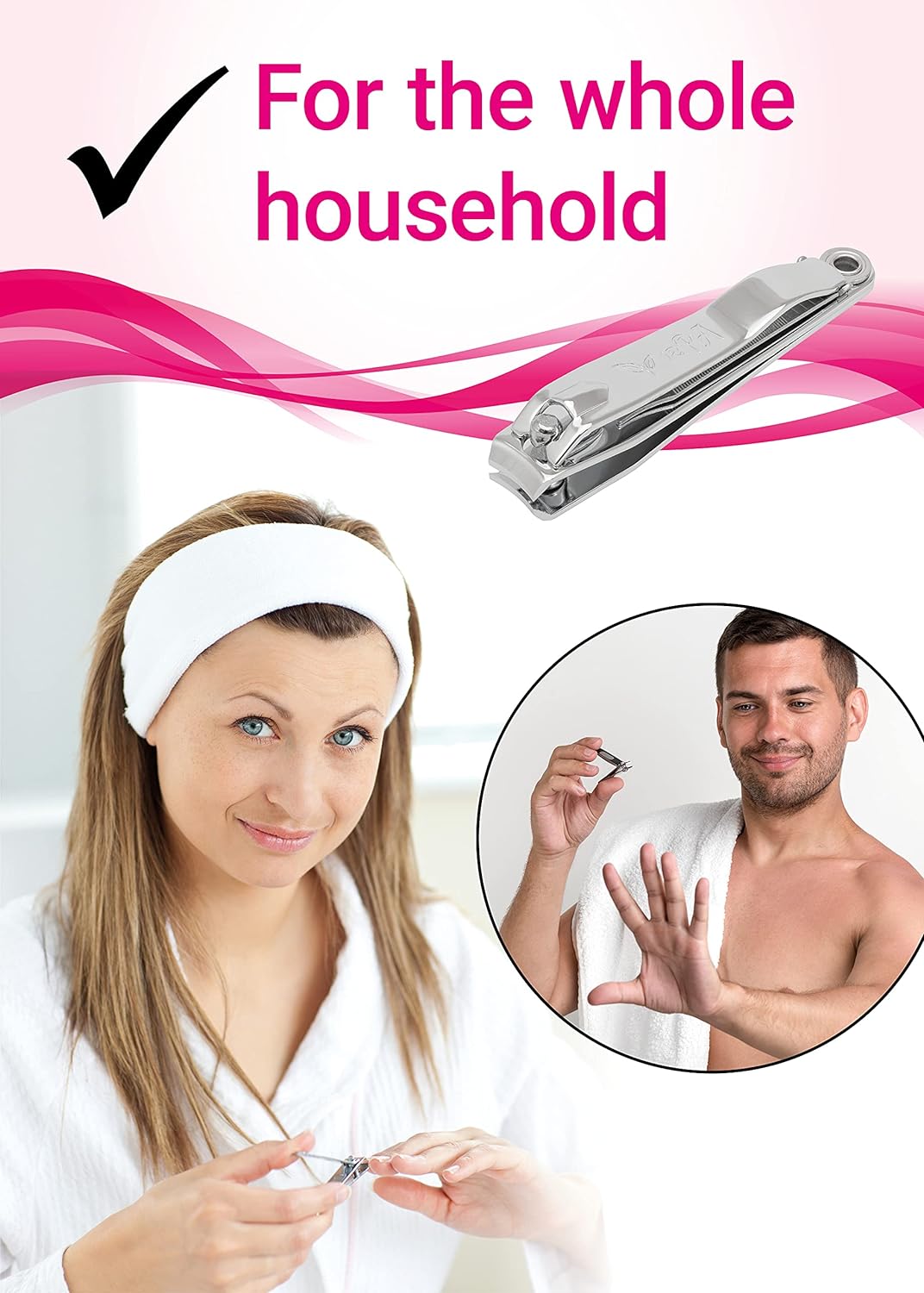 Nail Clippers - Toenail Clippers - Nail Cutter - Nail Clippers for Women - Toe Nail Clippers - Nail Clipper - Toe Nail Clipper Heavy Duty Stainless Steel- 1pc