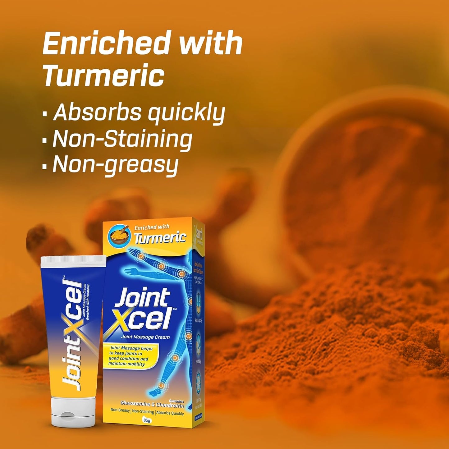 Joint Massage Cream enriched with Turmeric 28g