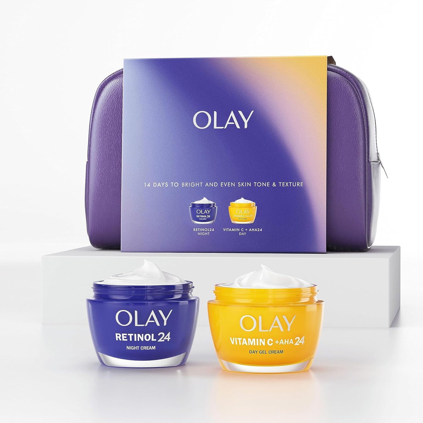 Olay Skincare Gift Set 2x50ml Vitamin C + Retinol 24 Night Cream