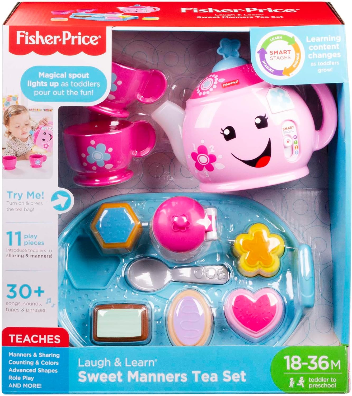 Fisher-Price Laugh & Learn Sweet Manners Tea Set for Toddlers