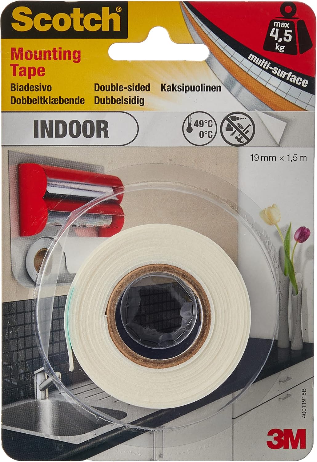 Scotch Strong Foam Biadhesive Tape White