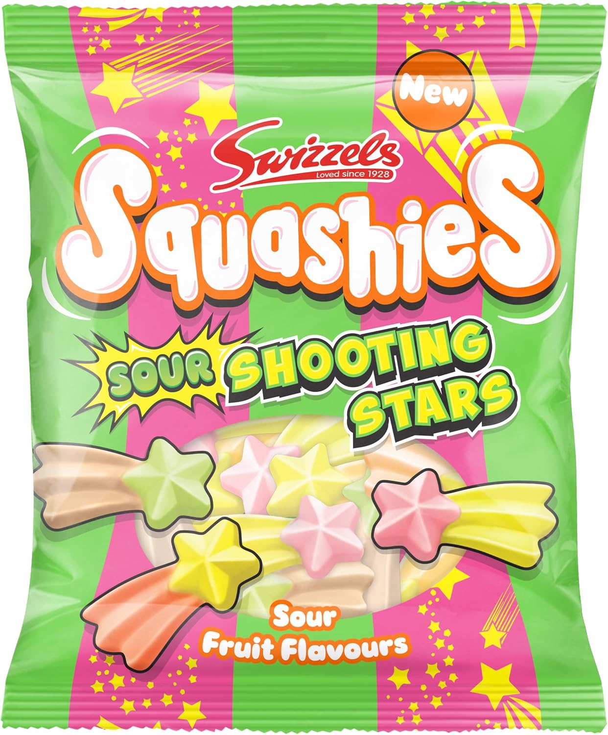 Swizzels Squashies Sour Stars Sweets 100g