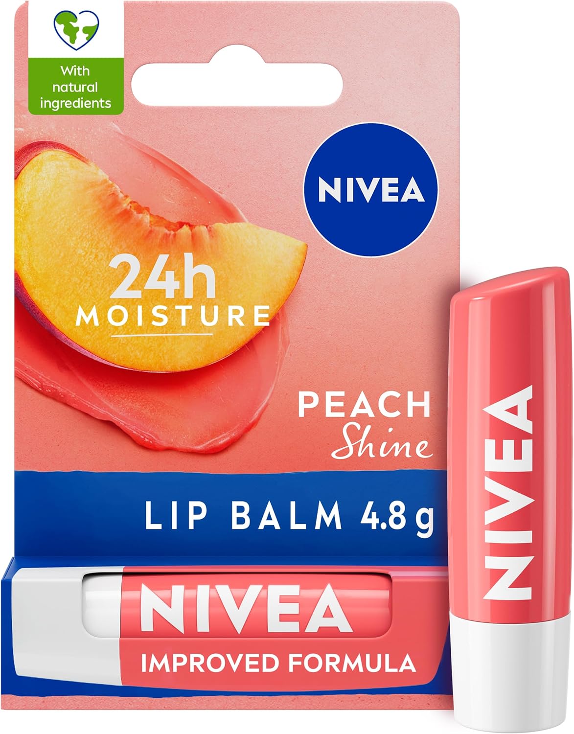 NIVEA Peach Shine Lip Balm (4.8g)