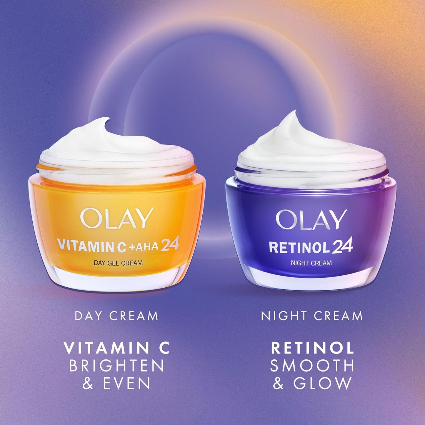 Olay Skincare Gift Set 2x50ml Vitamin C + Retinol 24 Night Cream