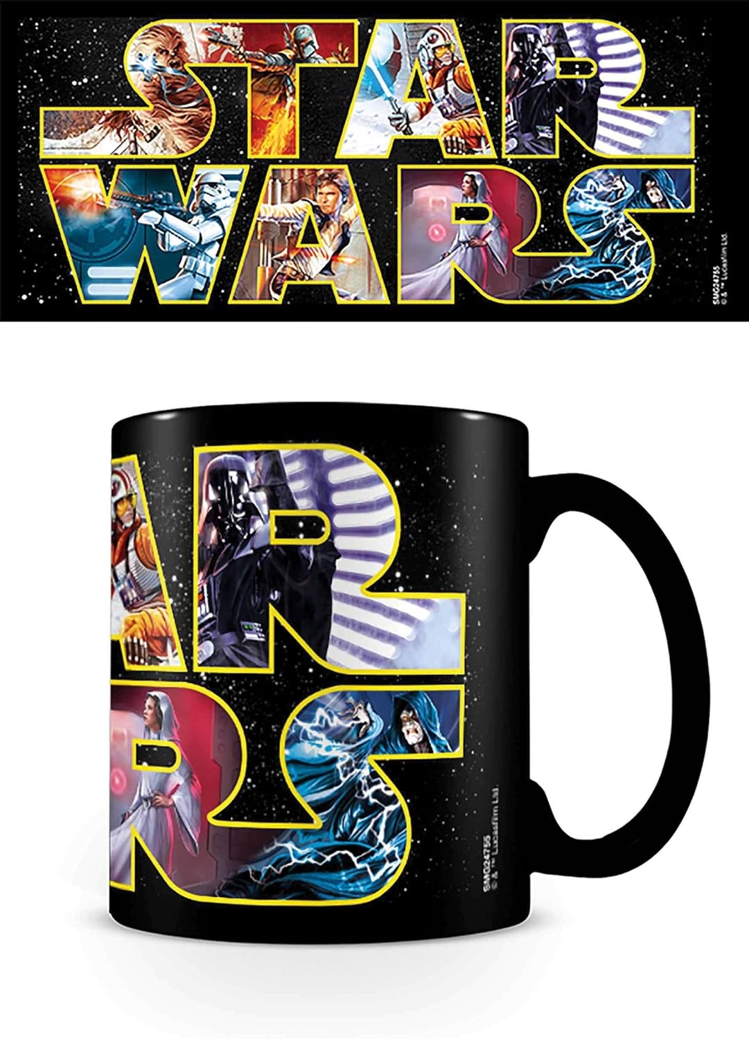 Star Wars Logo Characters Heat Change Mug
