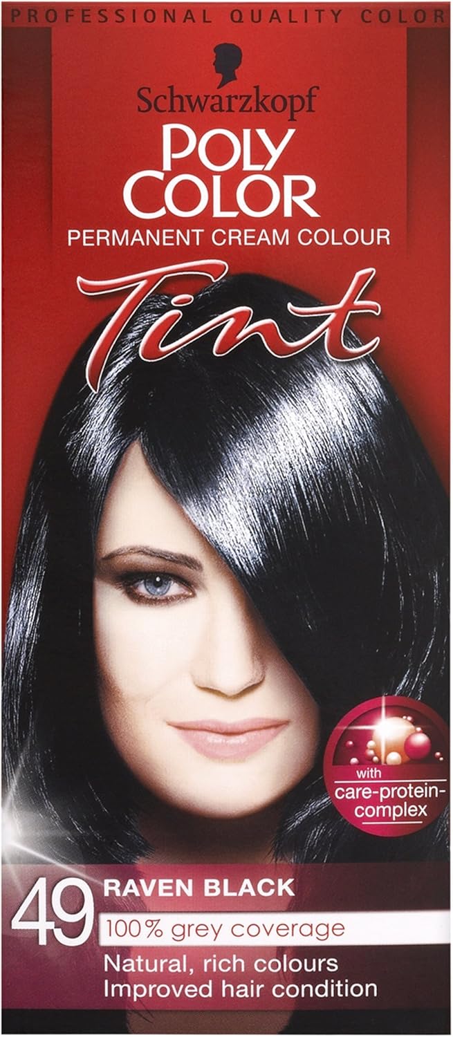 Schwarzkopf Poly Color Hair Colour 49 Raven Black