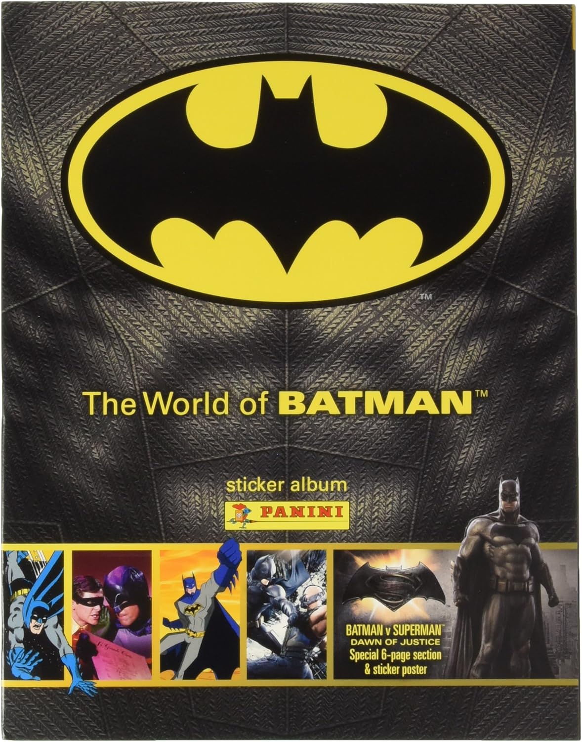 Panini The World Of Batman Sticker Collection Starter Pack - Album & 31 Stickers