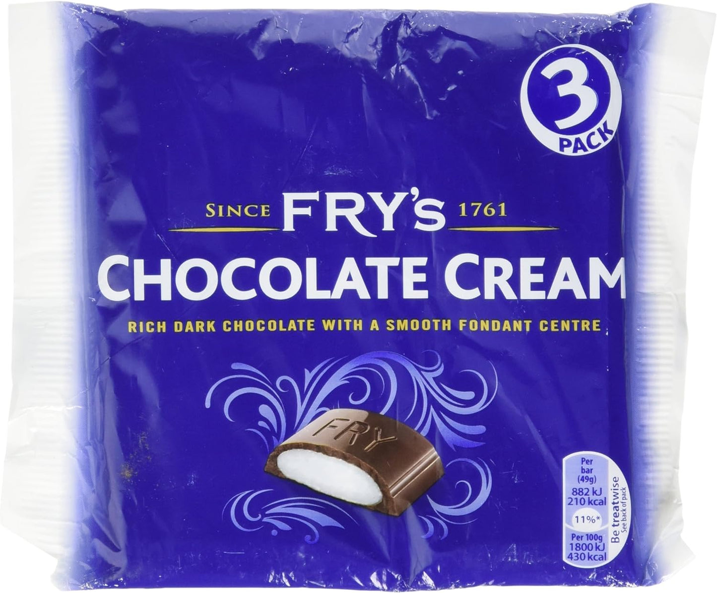 Frys Chocolate Cream 3 Pack 147g