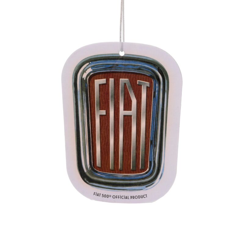 Fiat 500 Mountain Scene Lemon Scented Car Air Freshener