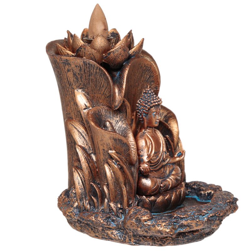 Thai Buddha Lotus Backflow Incense Burner