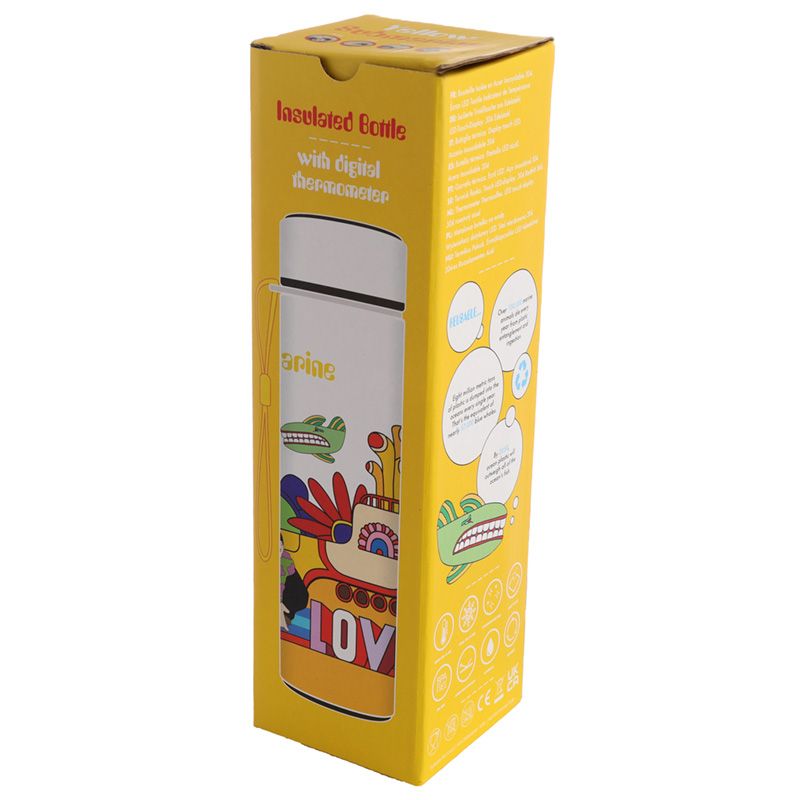 The Beatles Yellow Submarine Hot & Cold Digital Thermometer Bottle