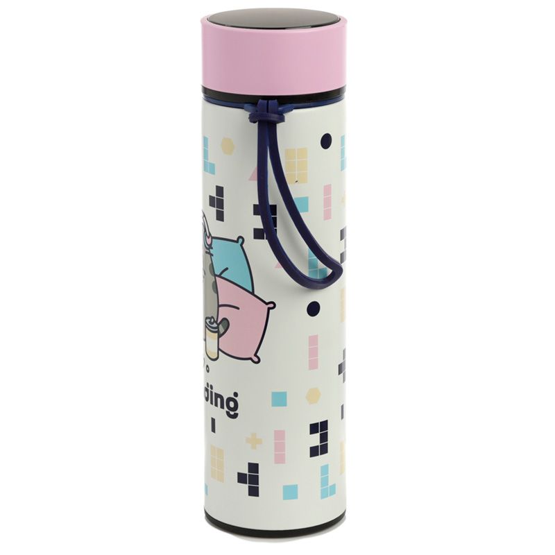 Pusheen Cat Gaming Hot & Cold Digital Thermometer Bottle