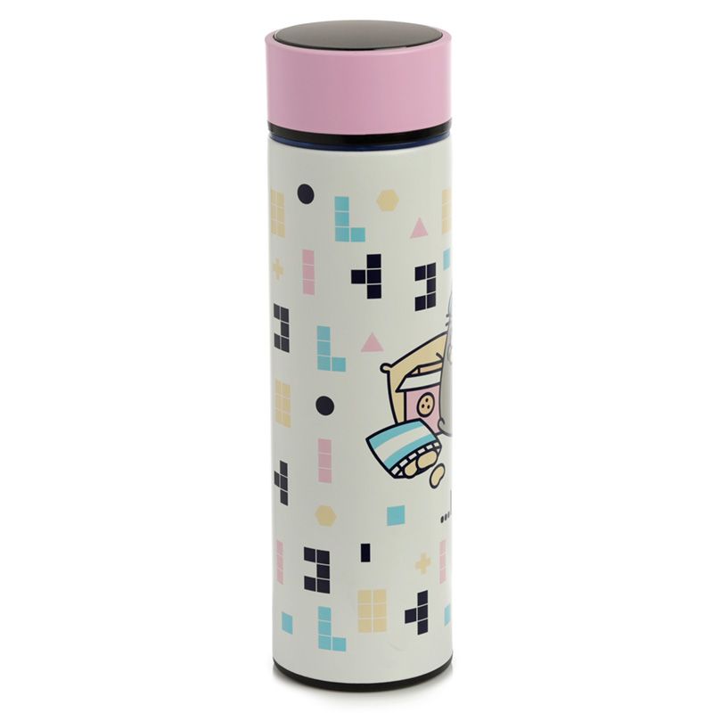 Pusheen Cat Gaming Hot & Cold Digital Thermometer Bottle