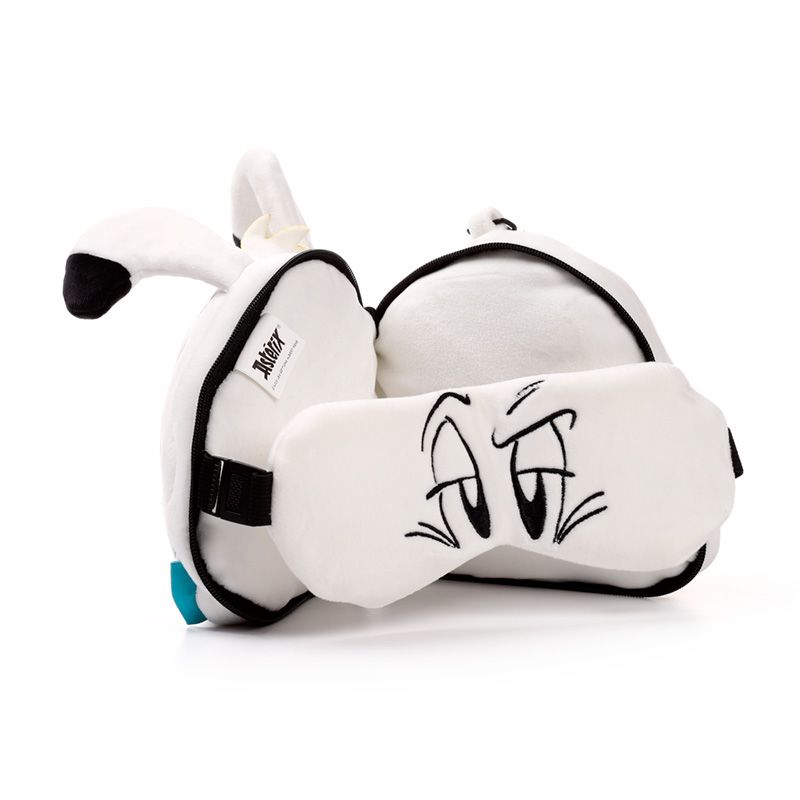 Relaxeazzz Idefix (Dogmatix) Asterix Plush Travel Pillow & Eye Mask