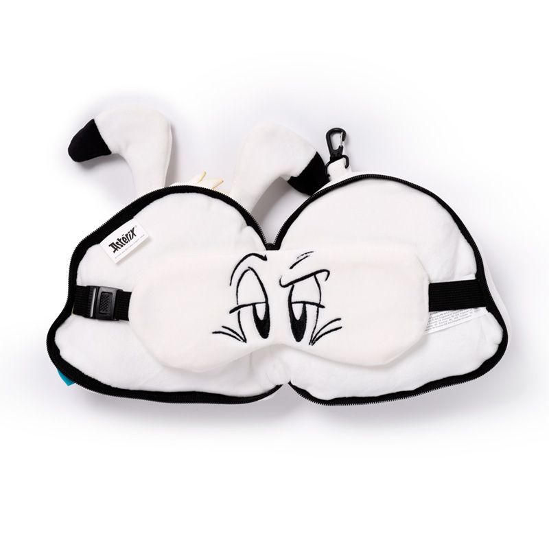 Relaxeazzz Idefix (Dogmatix) Asterix Plush Travel Pillow & Eye Mask