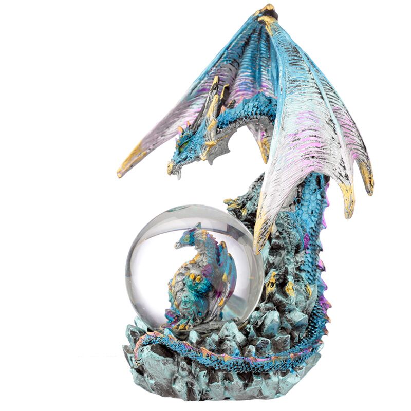 Dark Legends Crystal Orb Dragon Mother Snow Globe